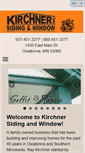 Mobile Screenshot of kirchnersidingandwindow.com